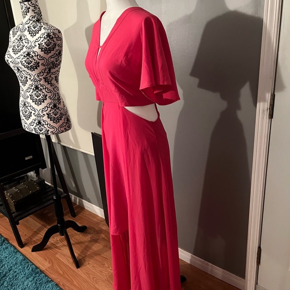 XOXO Raspberry Coloured Dress Size Medium - Picture 3 of 16